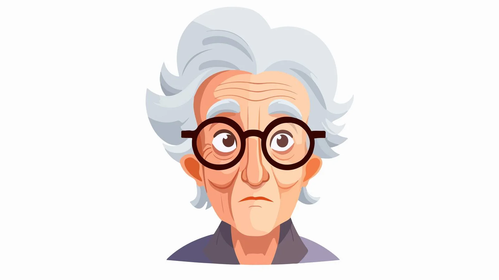 Elderly Lady Portrait with Prominent Wrinkles — free download from Dotvec