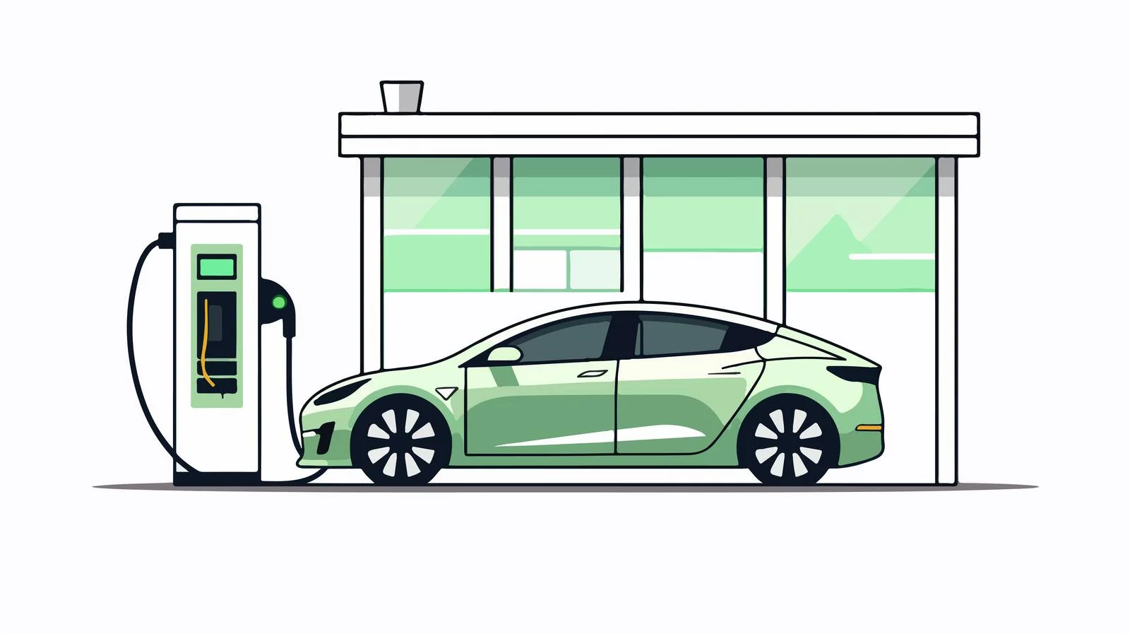 Electric Vehicle Charging at Recharge Point — free download from Dotvec