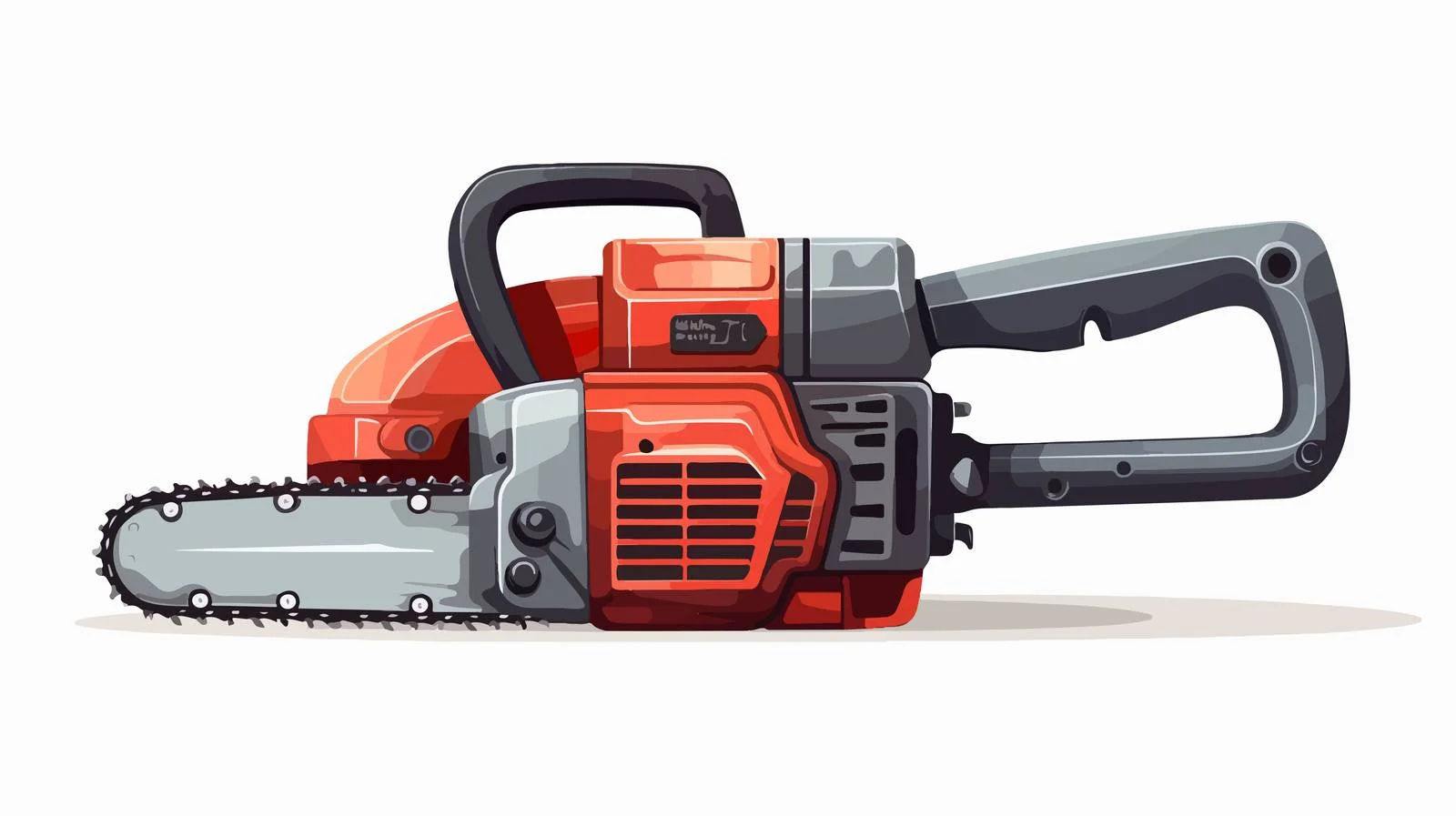 Professional Gasoline Chainsaw with Sharp Teeth — free download from Dotvec