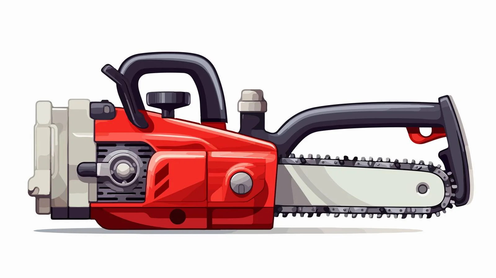 Professional Gasoline Chainsaw with Sharp Teeth — free download from Dotvec