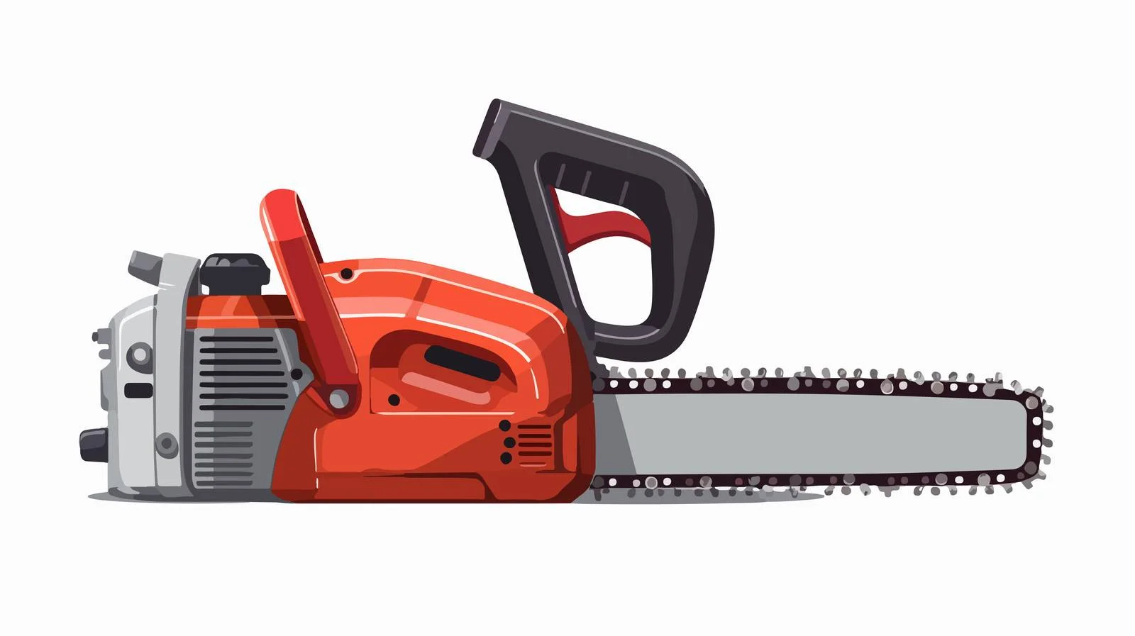 Professional Gasoline Chainsaw with Sharp Teeth — free download from Dotvec