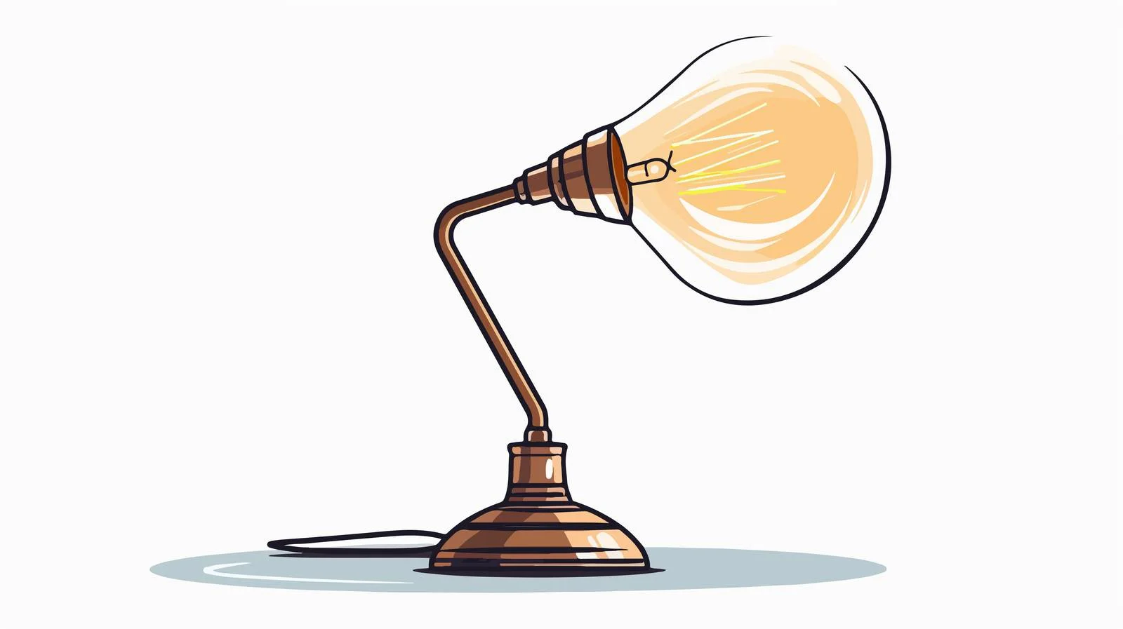 Adjustable table lamp with flexible neck — free download from Dotvec