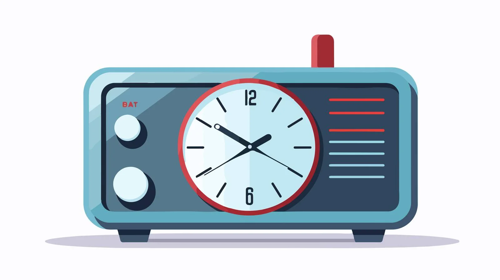 Modern Electronic Alarm Clock Vector Design — free download from Dotvec