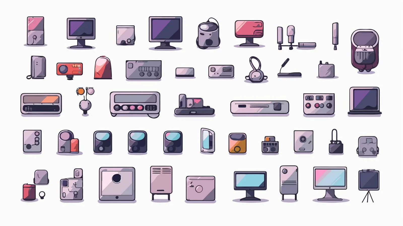 Modern Technology Smartphone Icons — free download from Dotvec