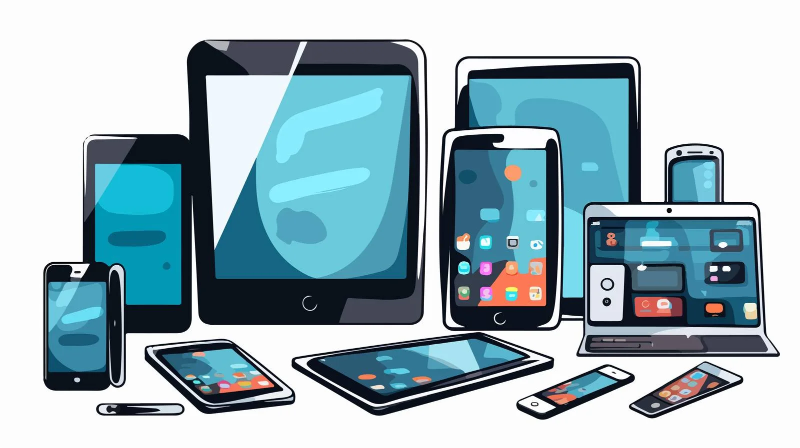 Modern Technology Smartphone Vector Model — free download from Dotvec