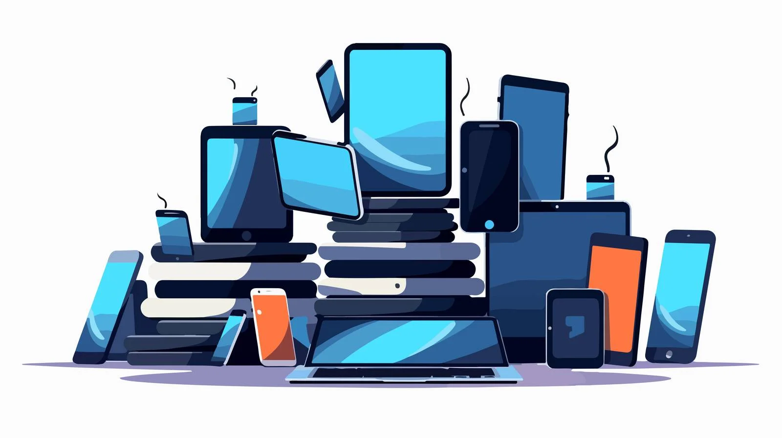 Modern Technology Smartphone Model — free download from Dotvec