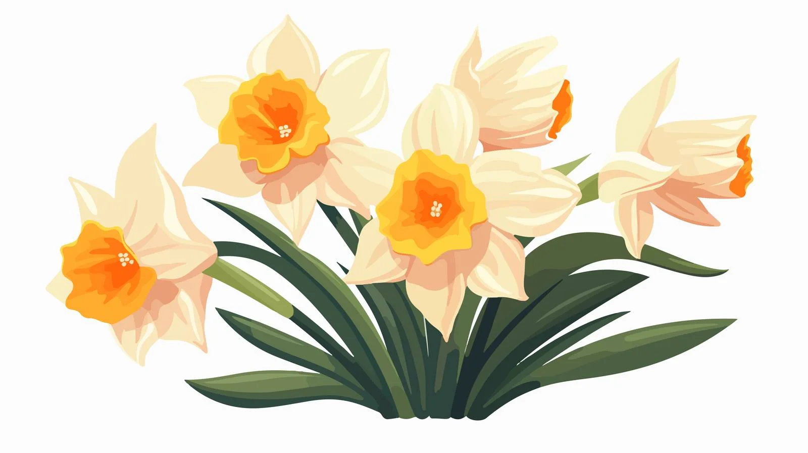 Exquisite Daffodil Flower in Full Bloom — free download from Dotvec