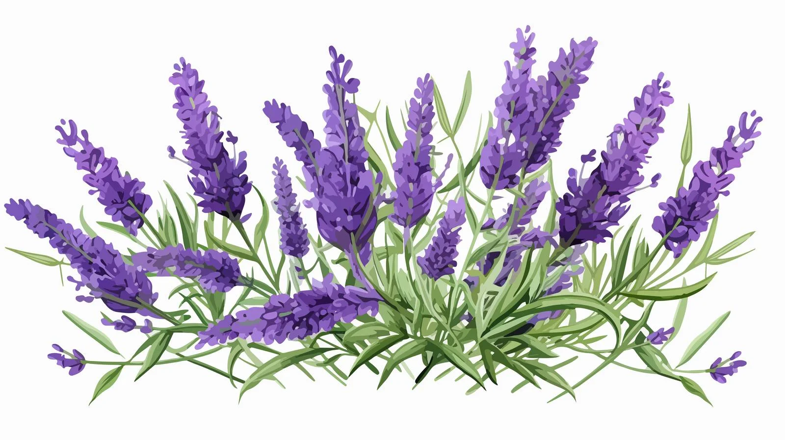 Exquisite Lavender Botanical Illustration — free download from Dotvec