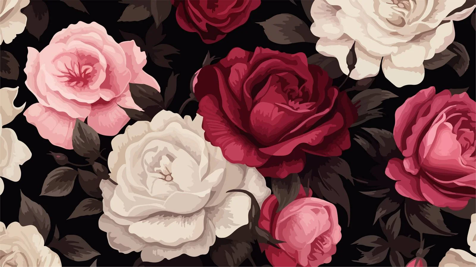 Sophisticated Botanical Seamless Design for Background — free download from Dotvec