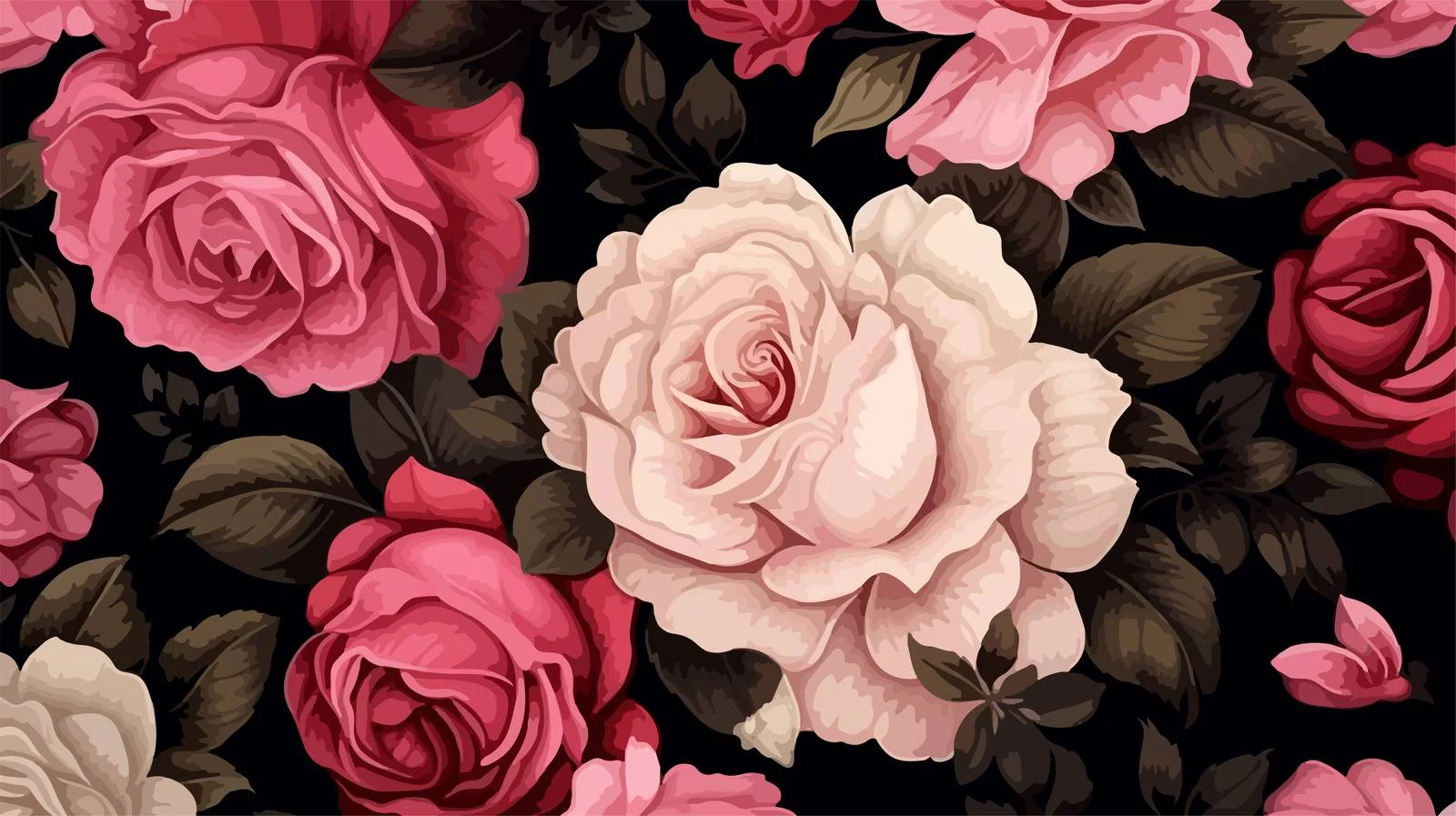 Exquisite Floral Seamless Design with Delicate Blooms — free download from Dotvec