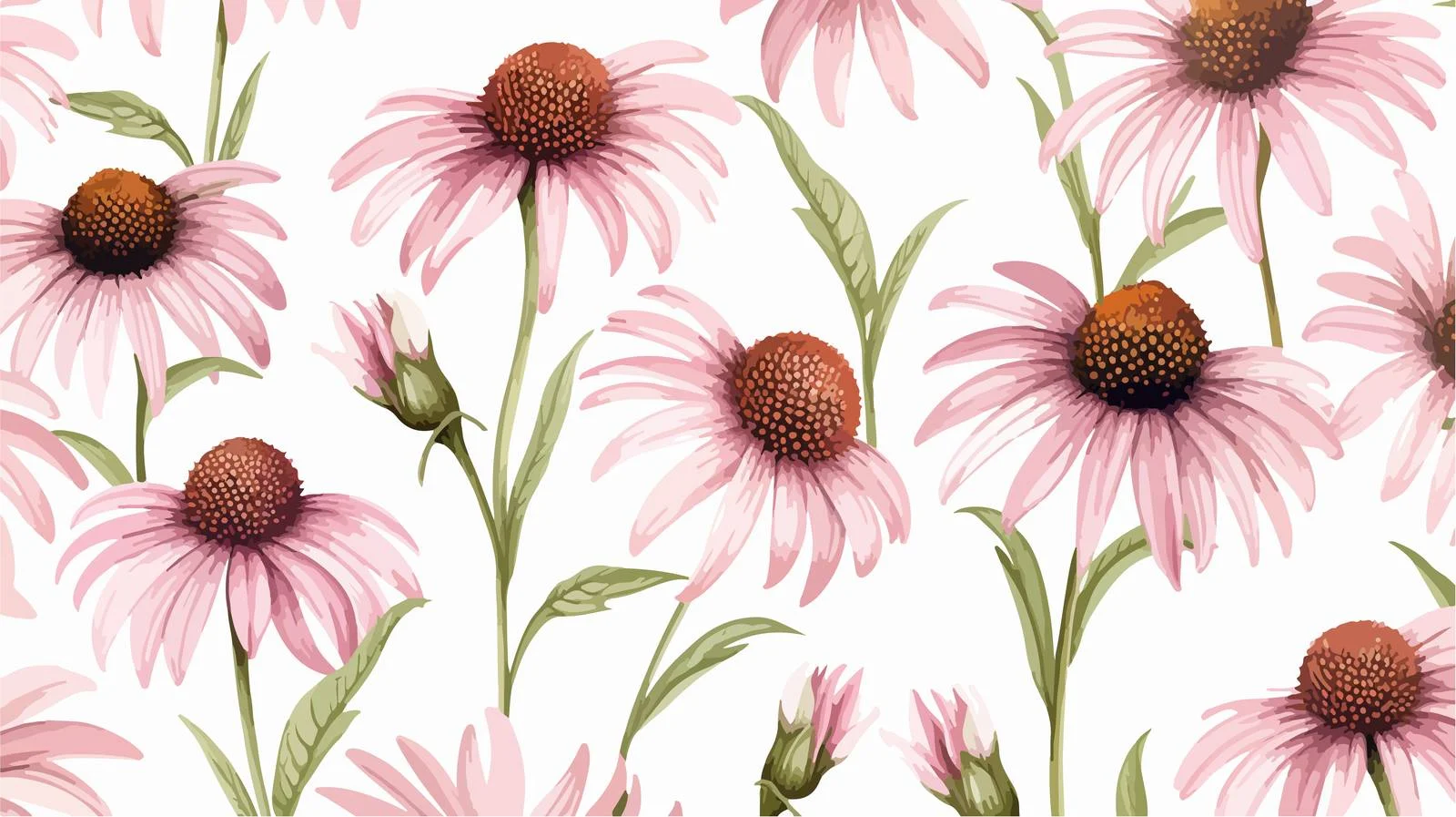 Exquisite Echidna Botanical Seamless Pattern Design — free download from Dotvec