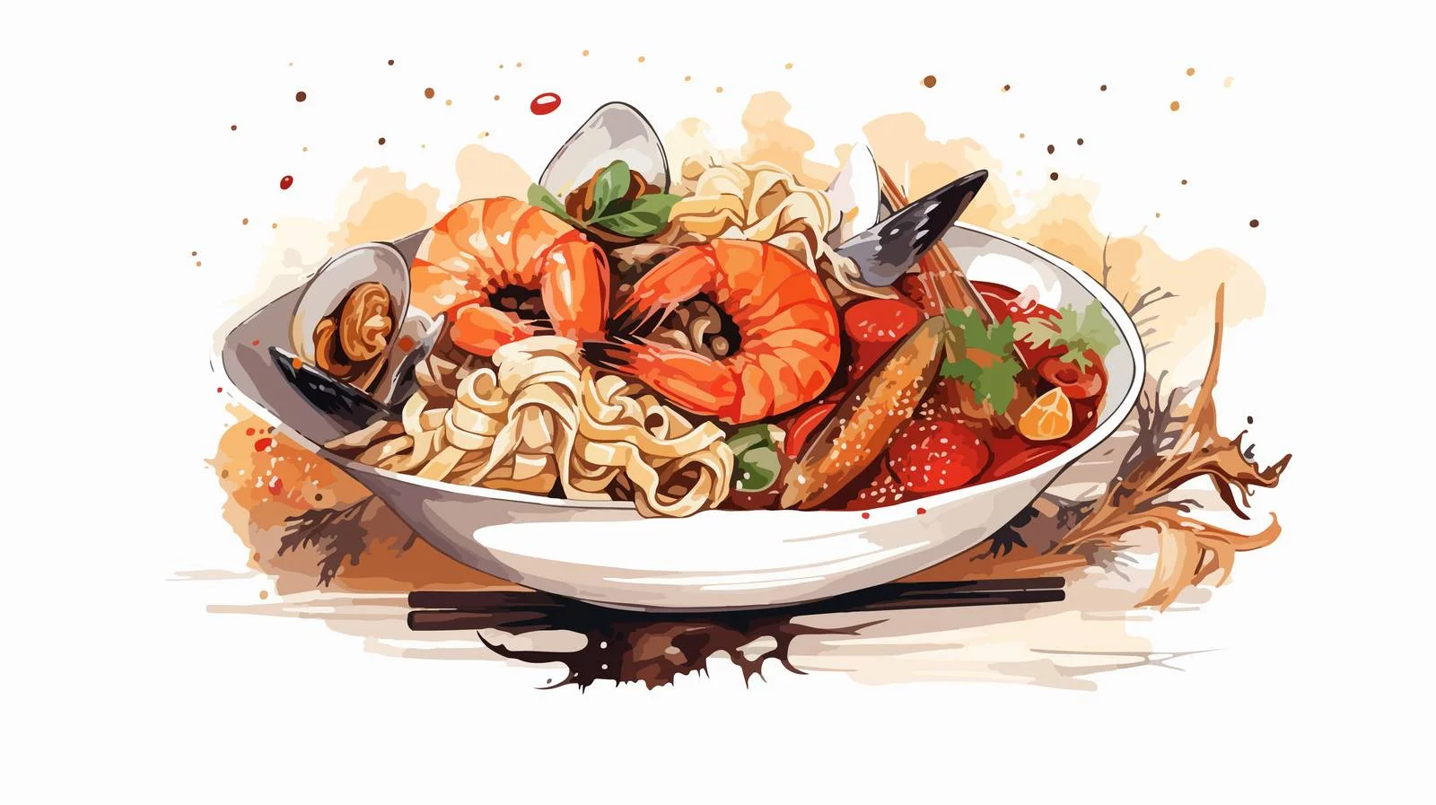 Sophisticated Traditional Colored Hand-Drawn Background Design — free download from Dotvec