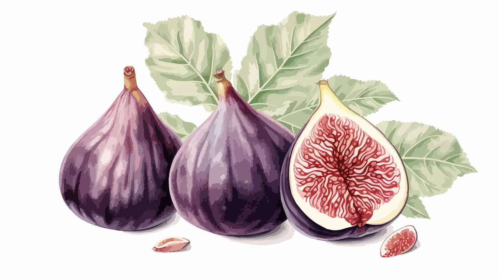 Exquisite detailed fig illustration in natural style — free download from Dotvec