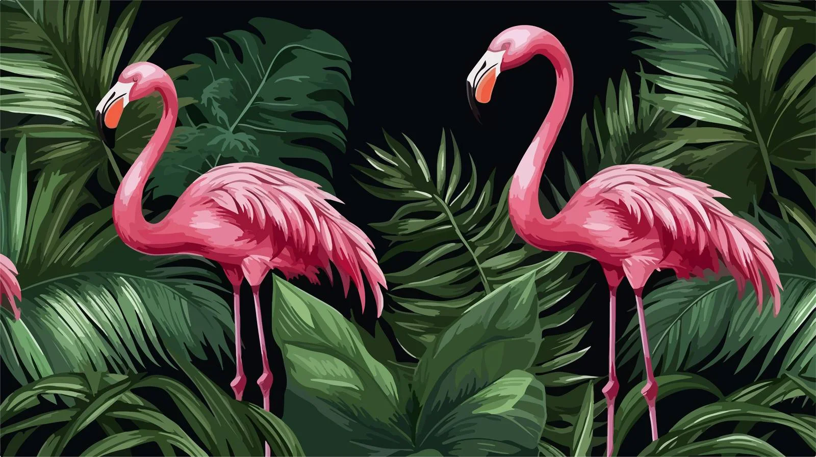 Luxurious Pink Exotic Seamless Pattern Design — free download from Dotvec