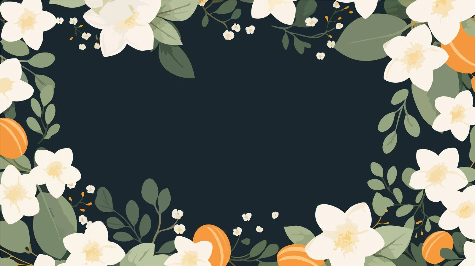 Chic Floral Background Design with Text Space — free download from Dotvec