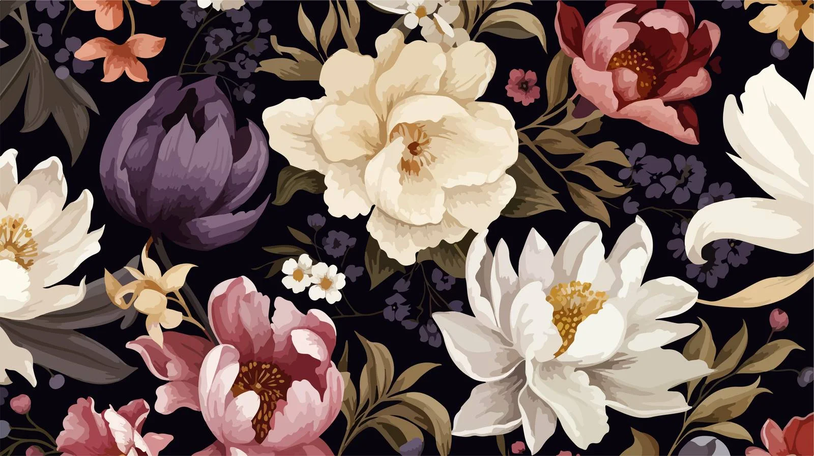 Exquisite spring floral seamless pattern design — free download from Dotvec