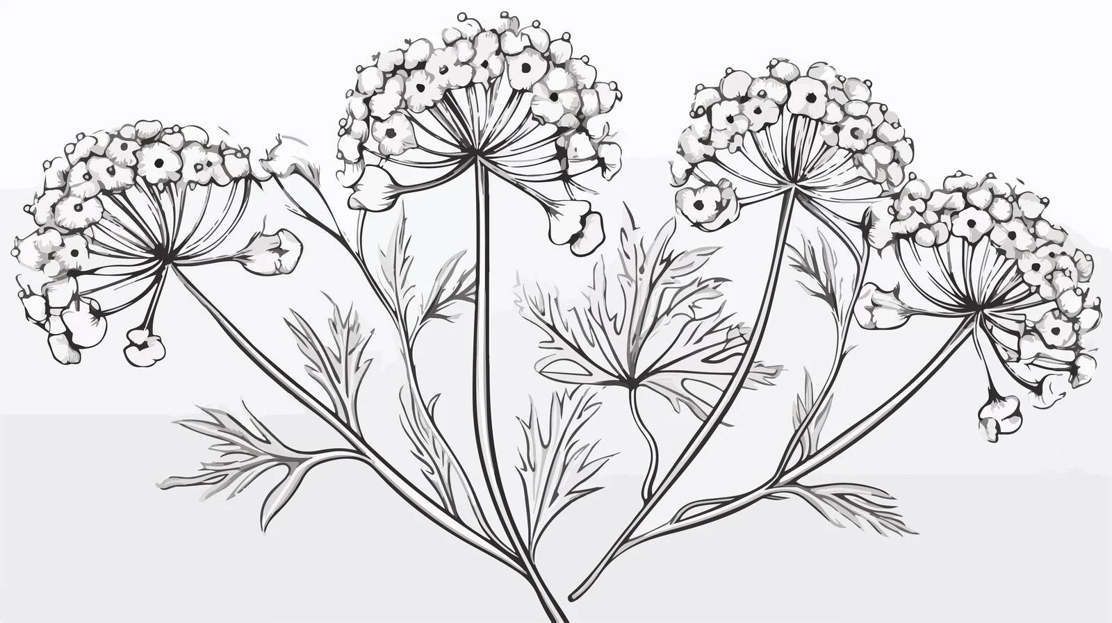 Exquisite Ammi Visnaga Bloom and Foliage — free download from Dotvec