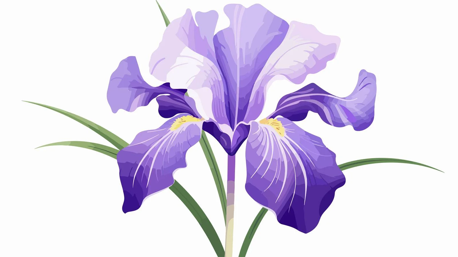 Exquisite Iris Flower showcasing Luxuriant Petals — free download from Dotvec