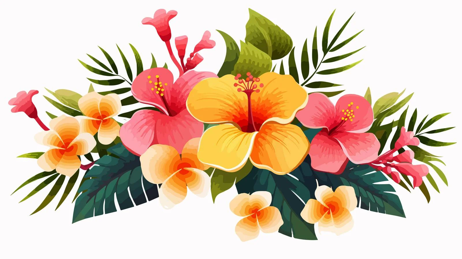 Exquisite Tropical Floral Arrangement in Nature — free download from Dotvec