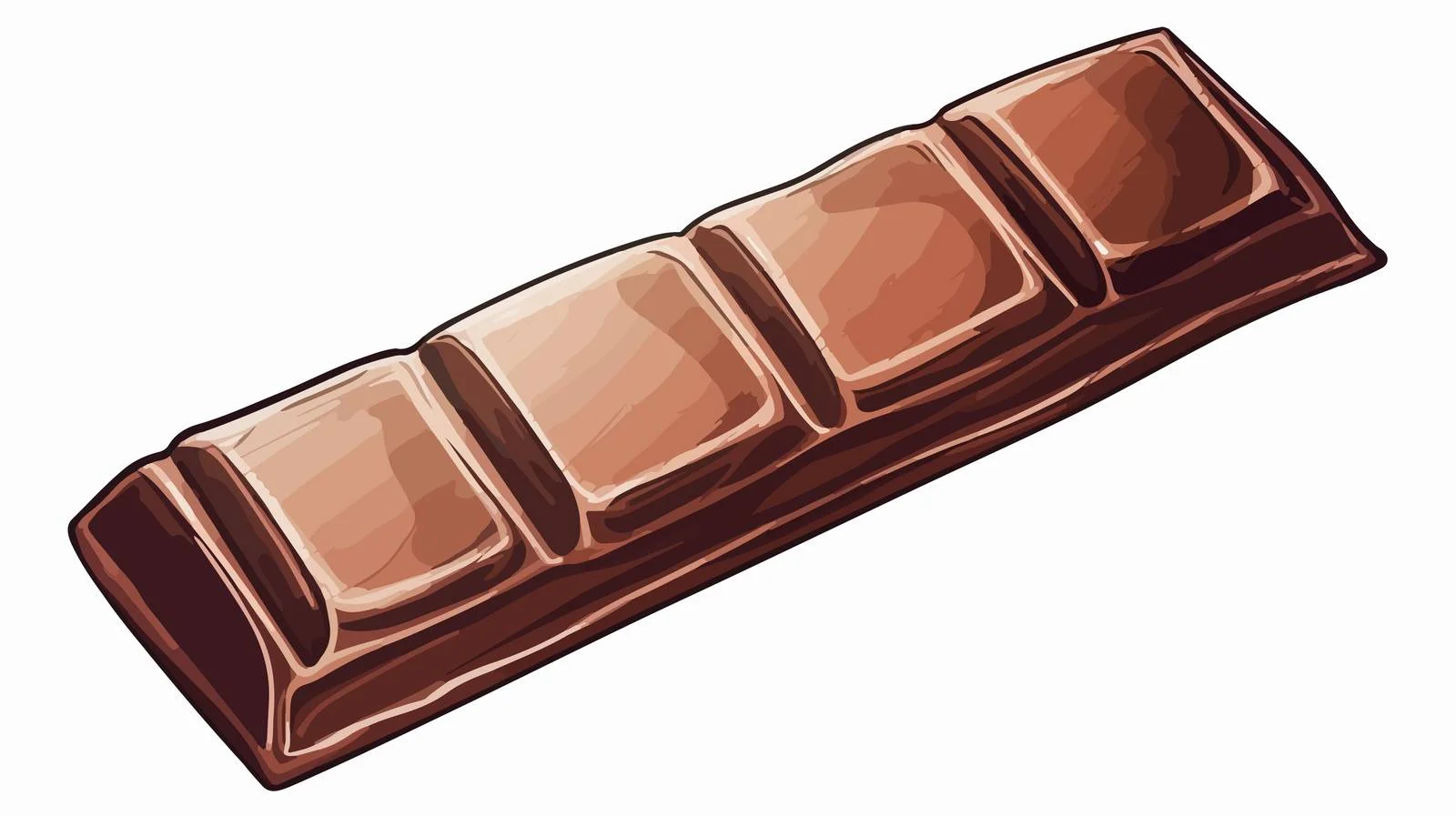 Exquisite illustration of delectable chocolate bar — free download from Dotvec