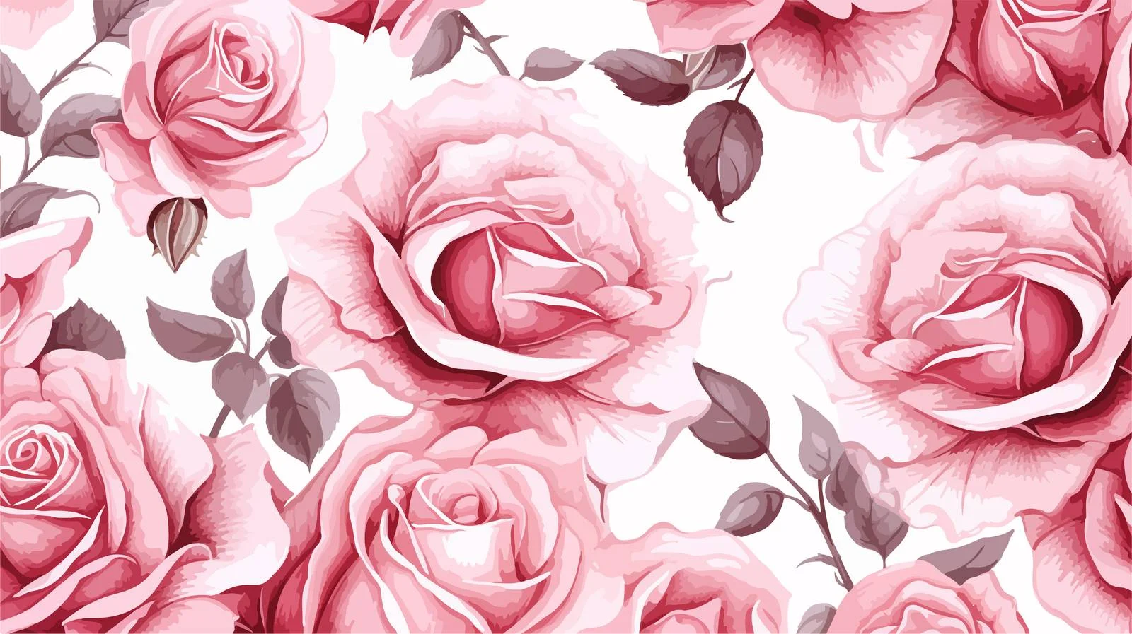 Sophisticated Provence Rose Seamless Pattern — free download from Dotvec