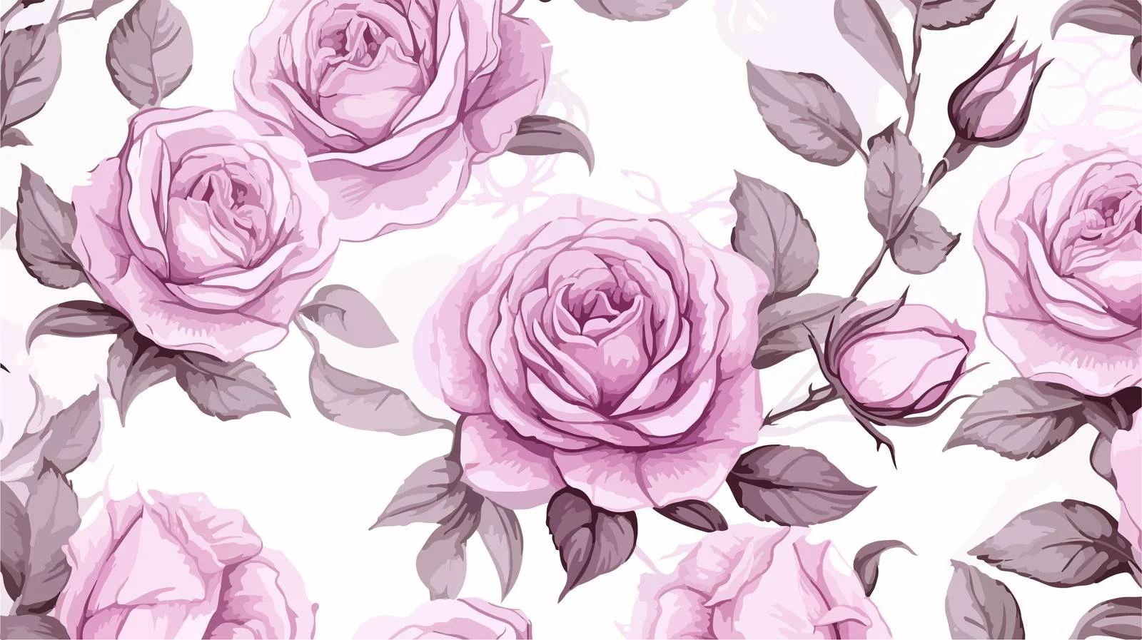Chic Provence Rose Seamless Pattern — free download from Dotvec