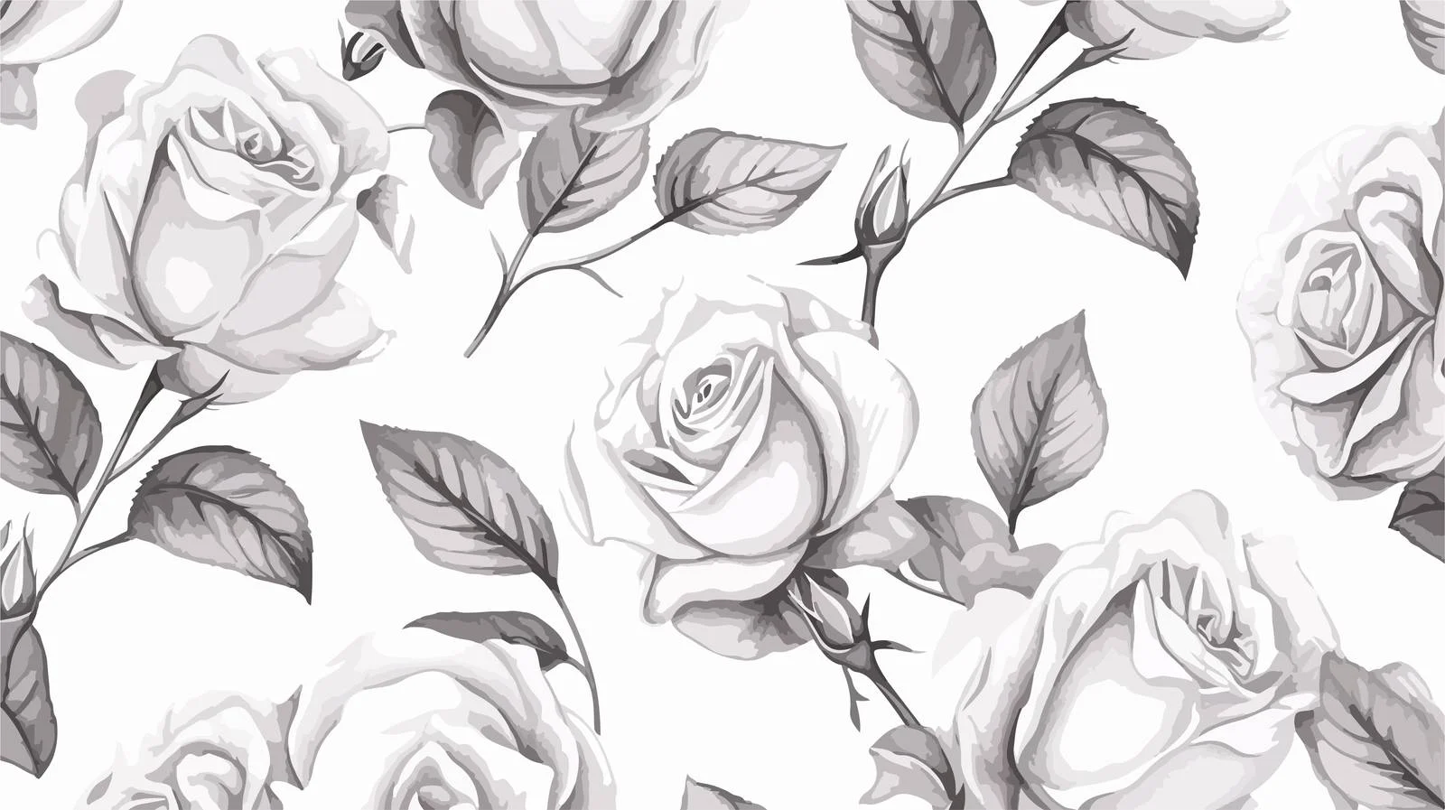 Sophisticated Provence Rose Seamless Pattern — free download from Dotvec