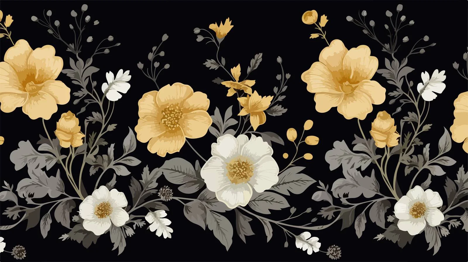 Exquisite Seamless Embroidered Floral Pattern — free download from Dotvec