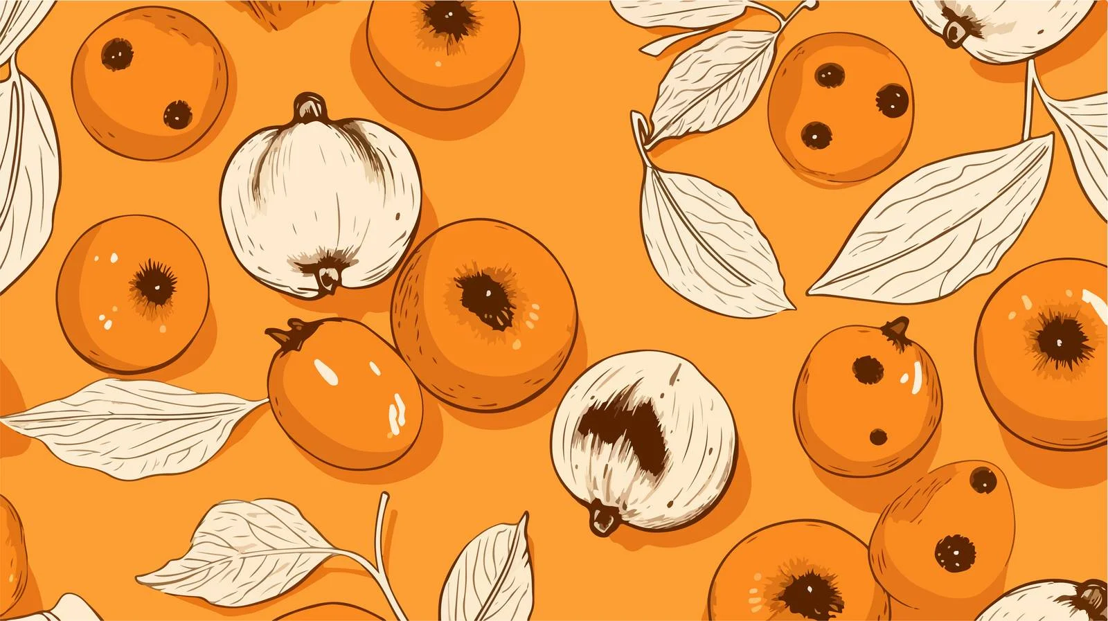 Exquisite seamless guarana fruit pattern design — free download from Dotvec