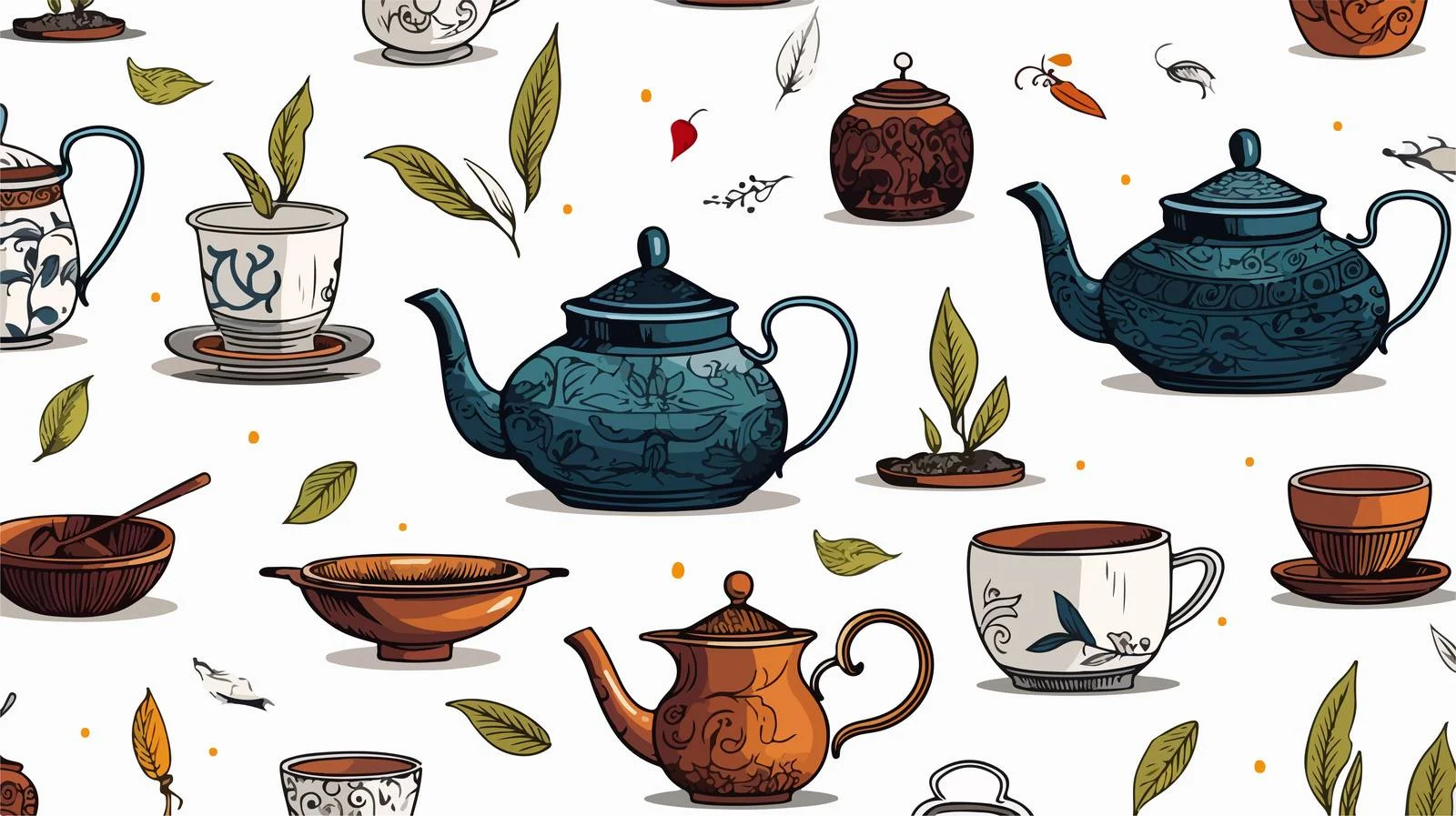 Sophisticated Traditional Hand-Drawn Seamless Design — free download from Dotvec