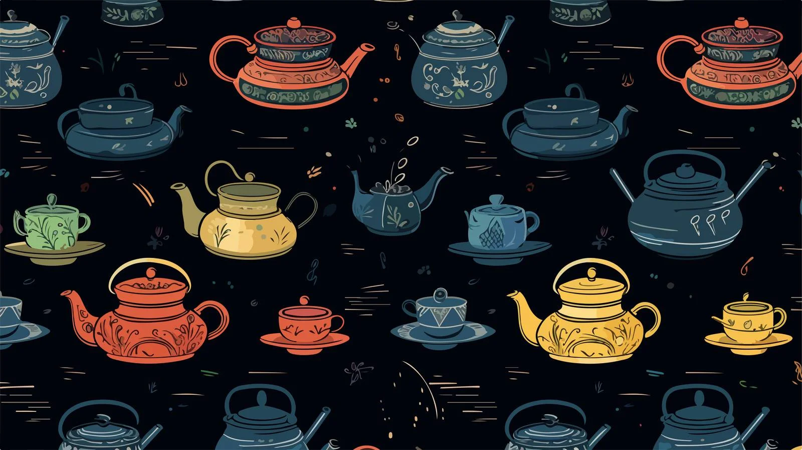 Sophisticated Hand-Drawn Traditional Seamless Design — free download from Dotvec