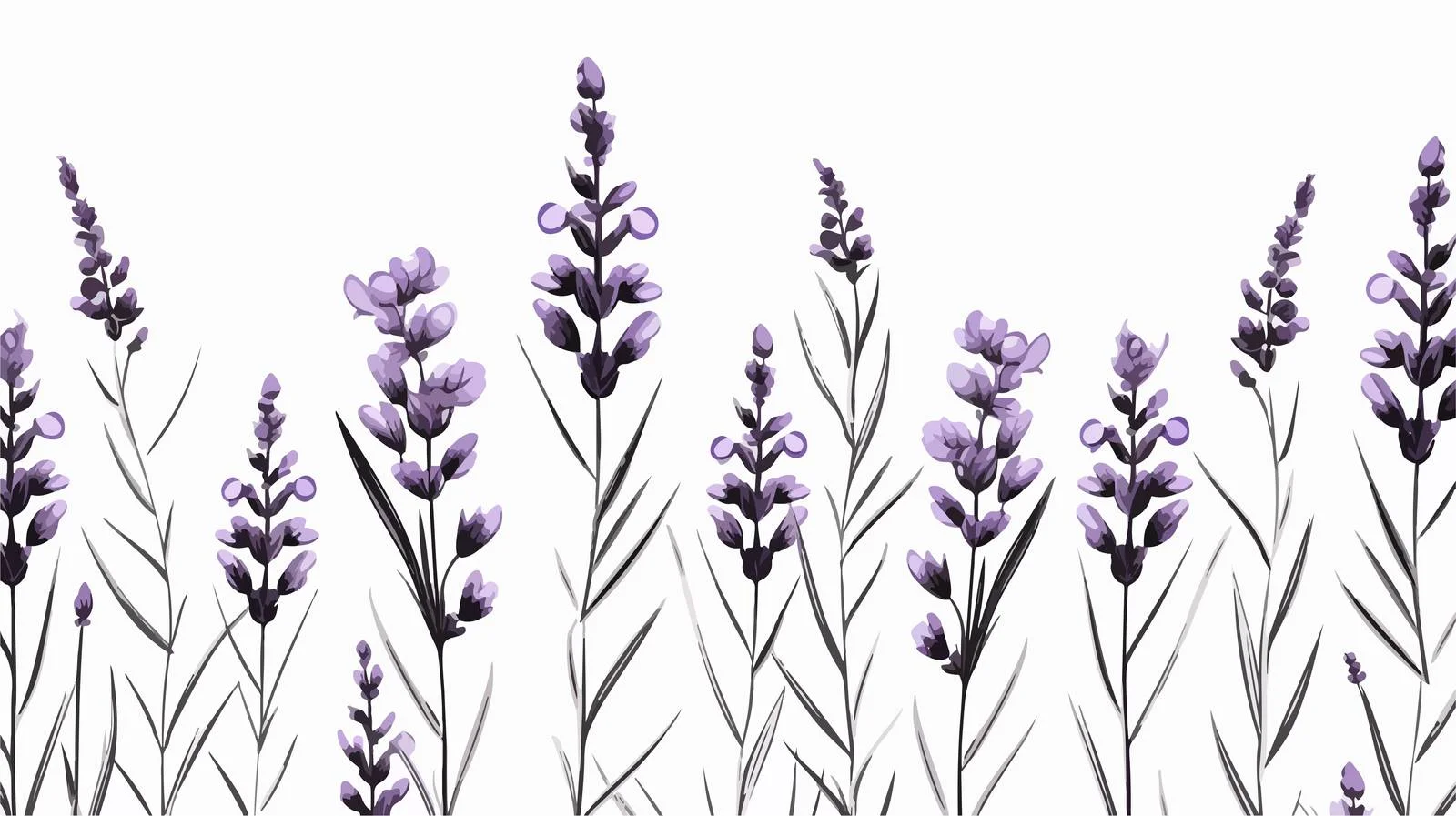 Lavender Flower Elegant Seamless Pattern Design — free download from Dotvec