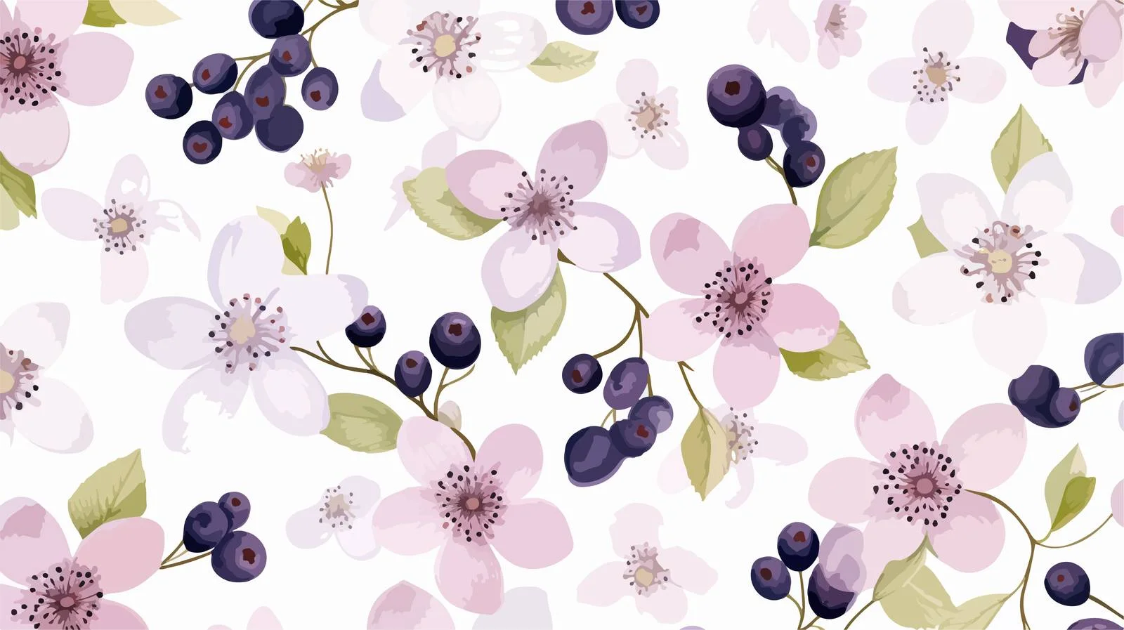 Soft Seamless Design with Delicate Floral Accents — free download from Dotvec