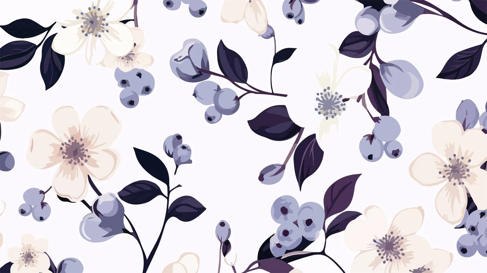 Elegant Spring Floral Seamless Pattern Design — free download from Dotvec