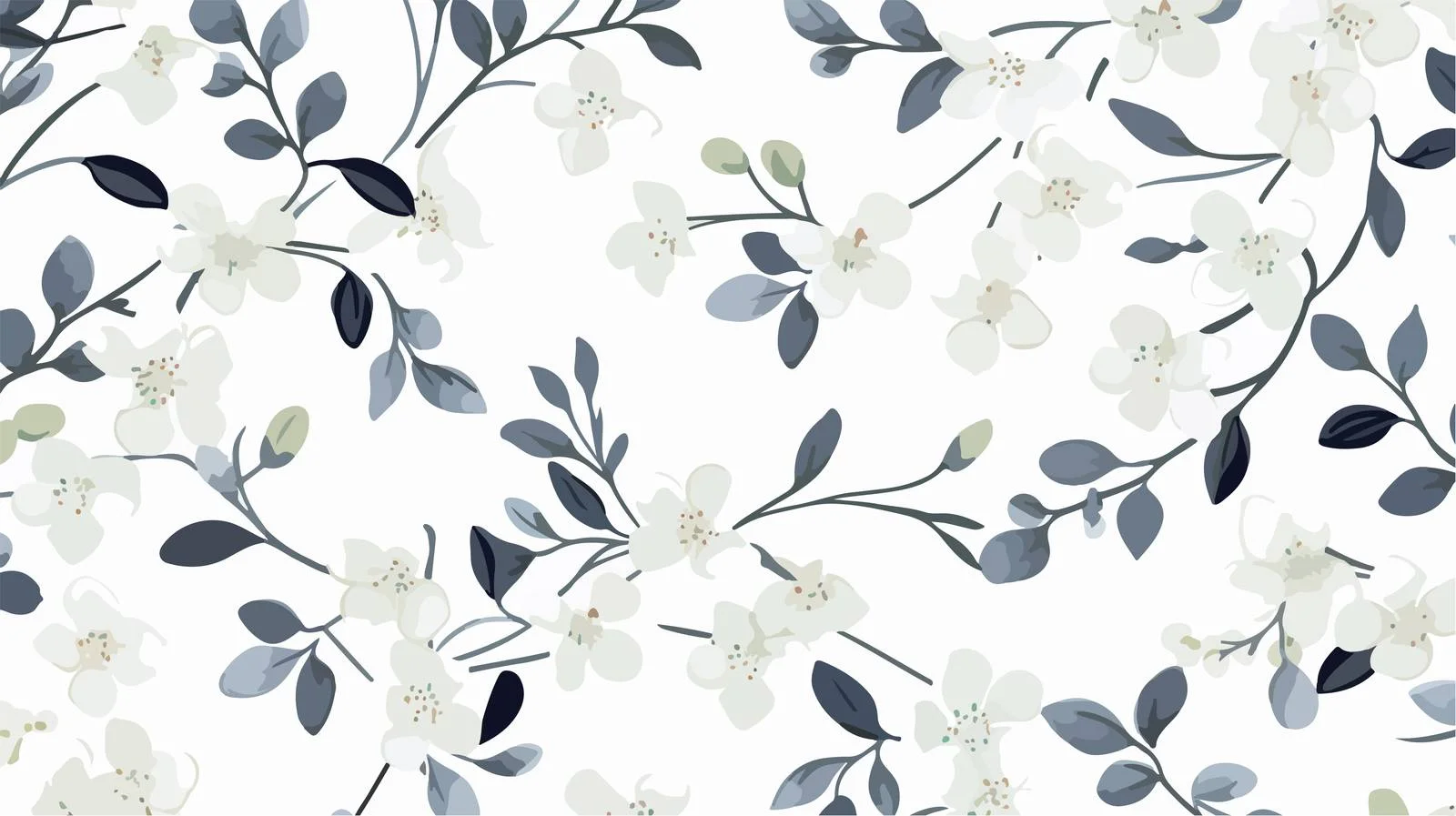 Delicate seamless design with sheer floral elements — free download from Dotvec