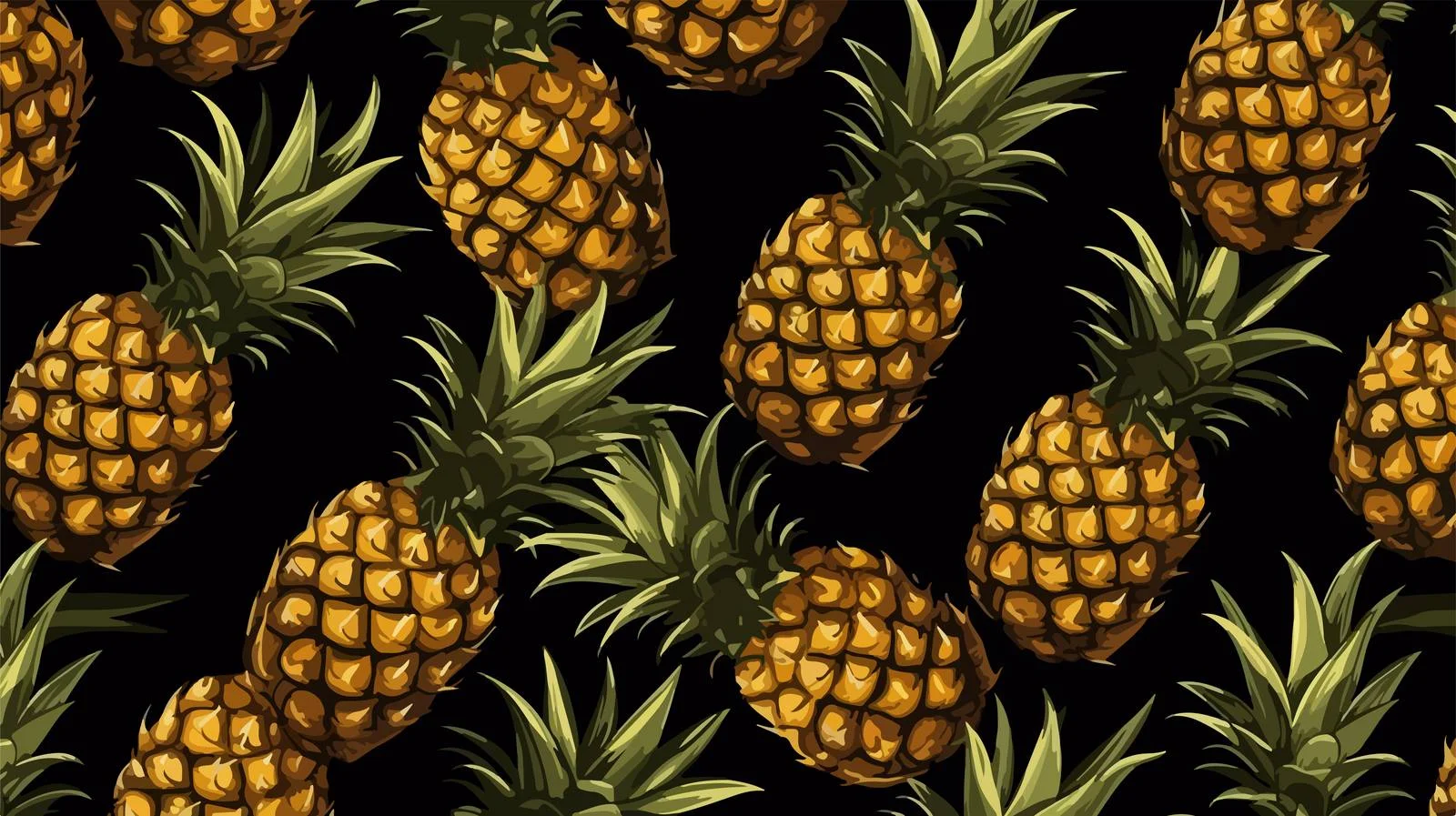 Sophisticated Pineapple Seamless Pattern Design — free download from Dotvec