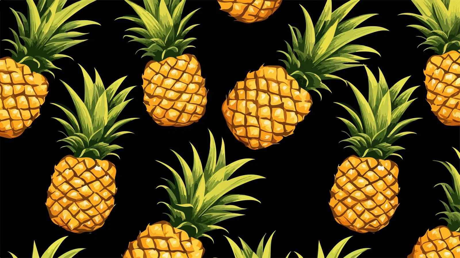 Sophisticated Pineapple Seamless Design — free download from Dotvec