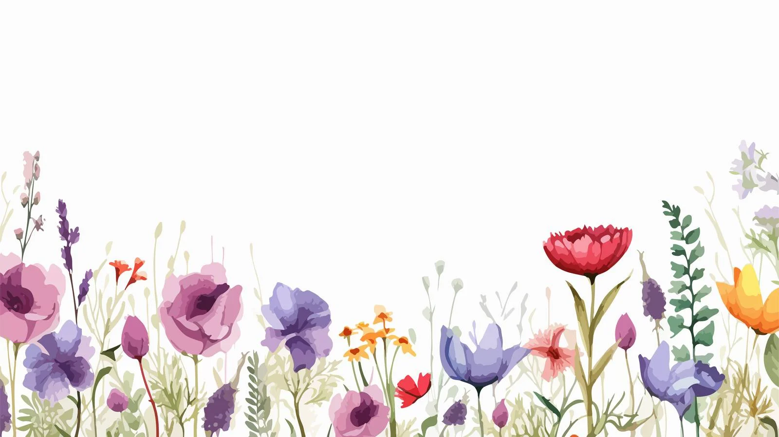 Colorful Blooms on Elegant Square Frame — free download from Dotvec