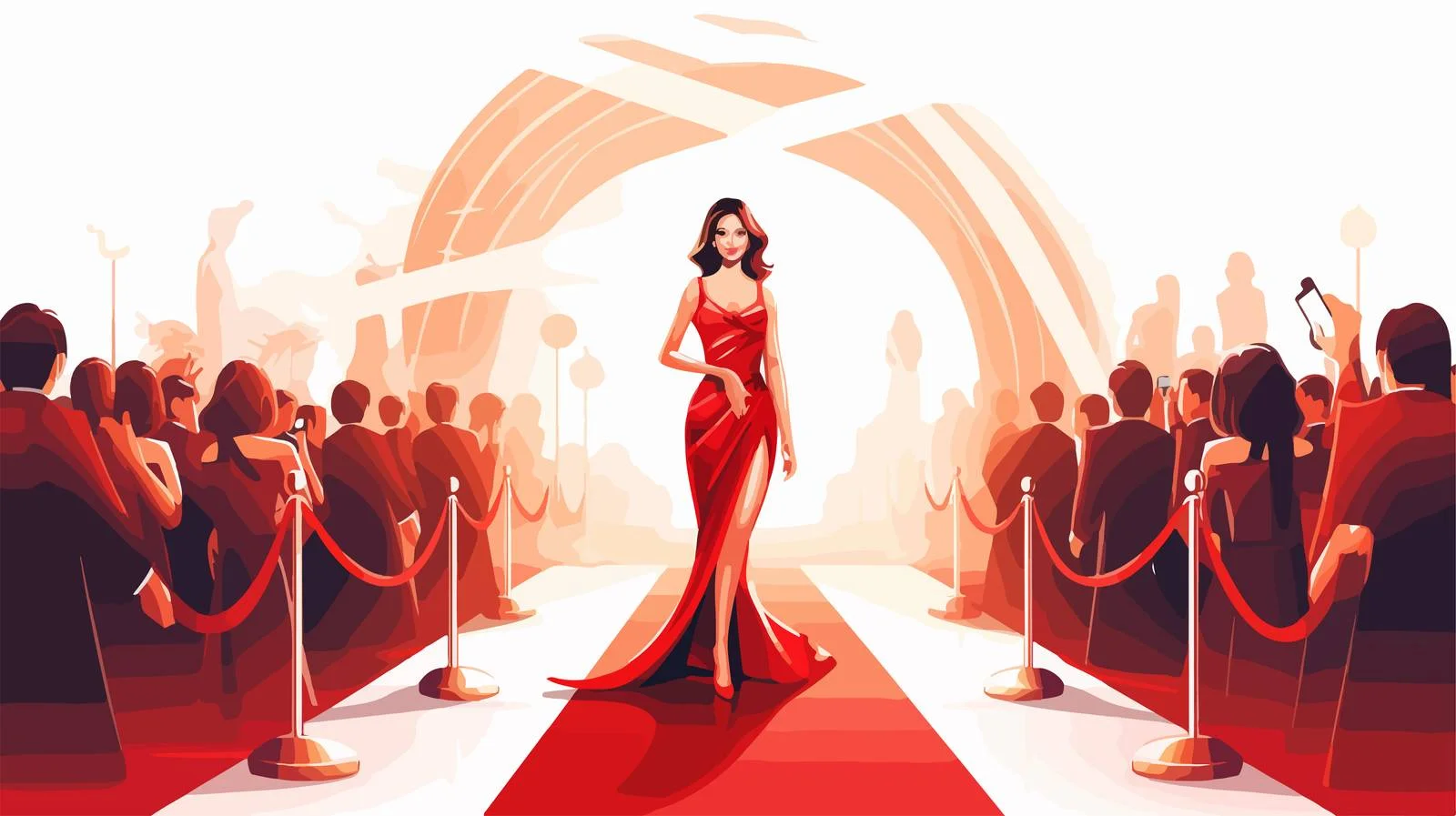 Graceful Young Female Celebrity in Film – free red carpet image from Dotvec