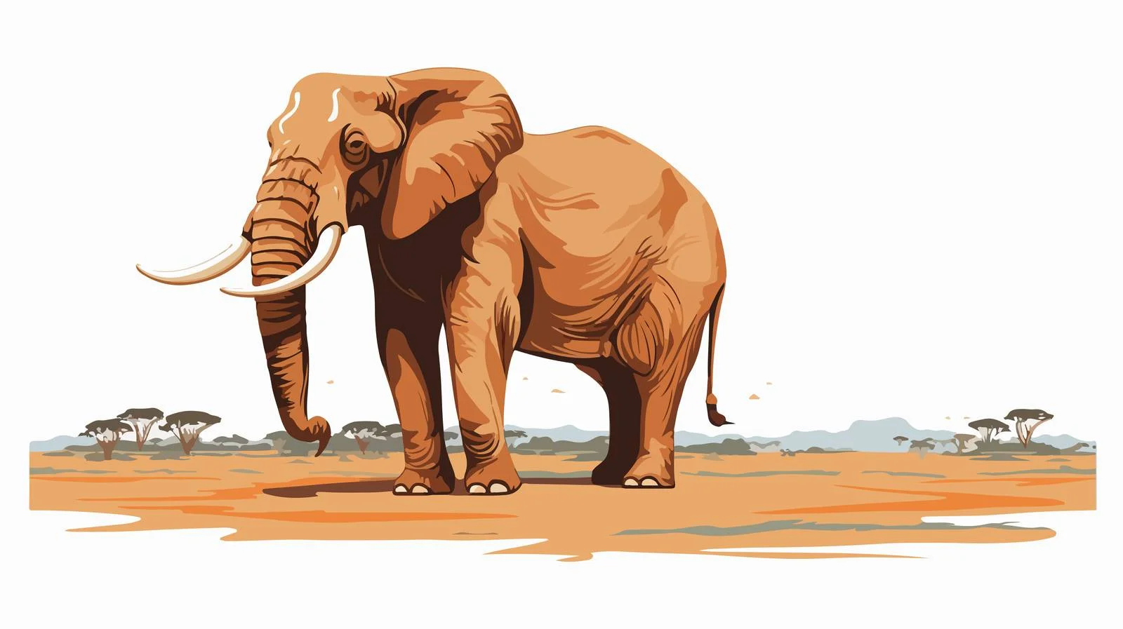 Majestic African Elephant, Symbol of Strength — free download from Dotvec