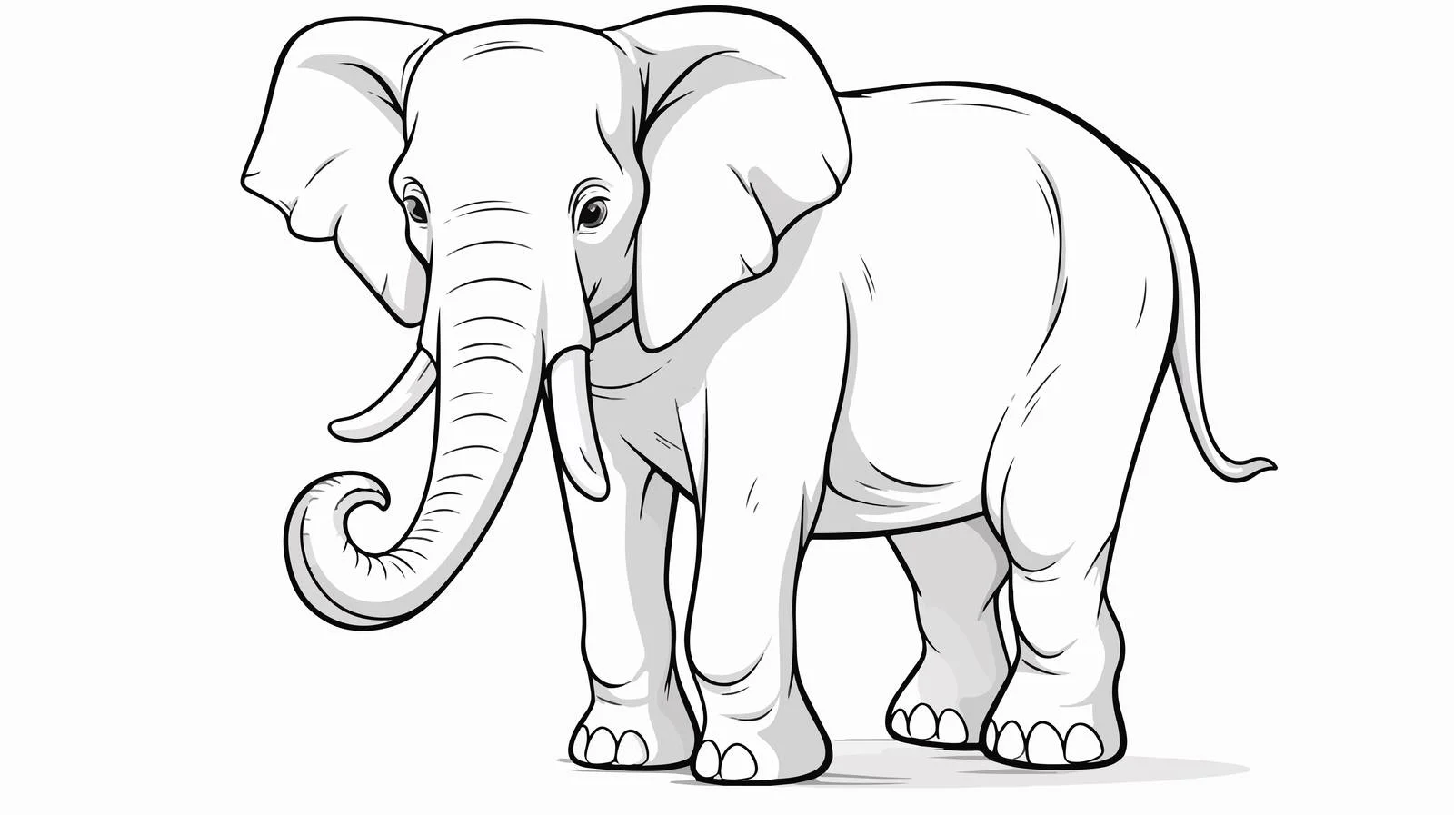 Elephant Doodle Sketch — free download from Dotvec