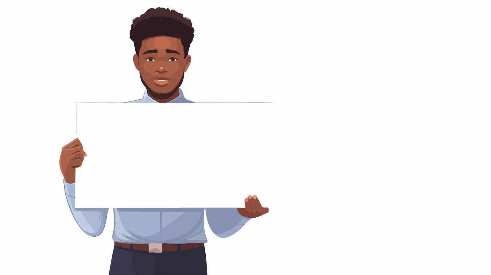 Corporate presentation by office employee — free download from Dotvec