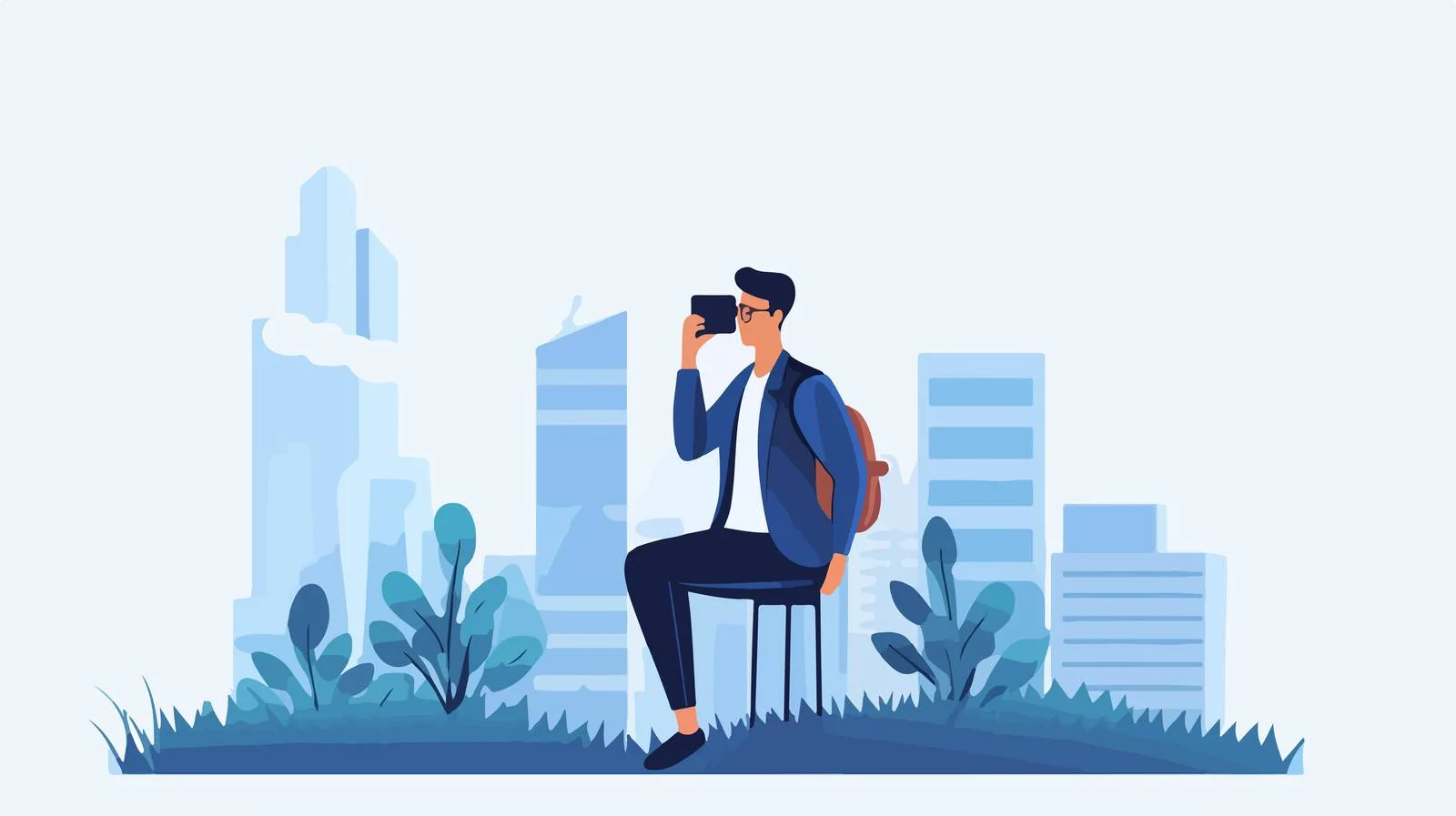 Job Seeker Exploring Employment Opportunities — free download from Dotvec