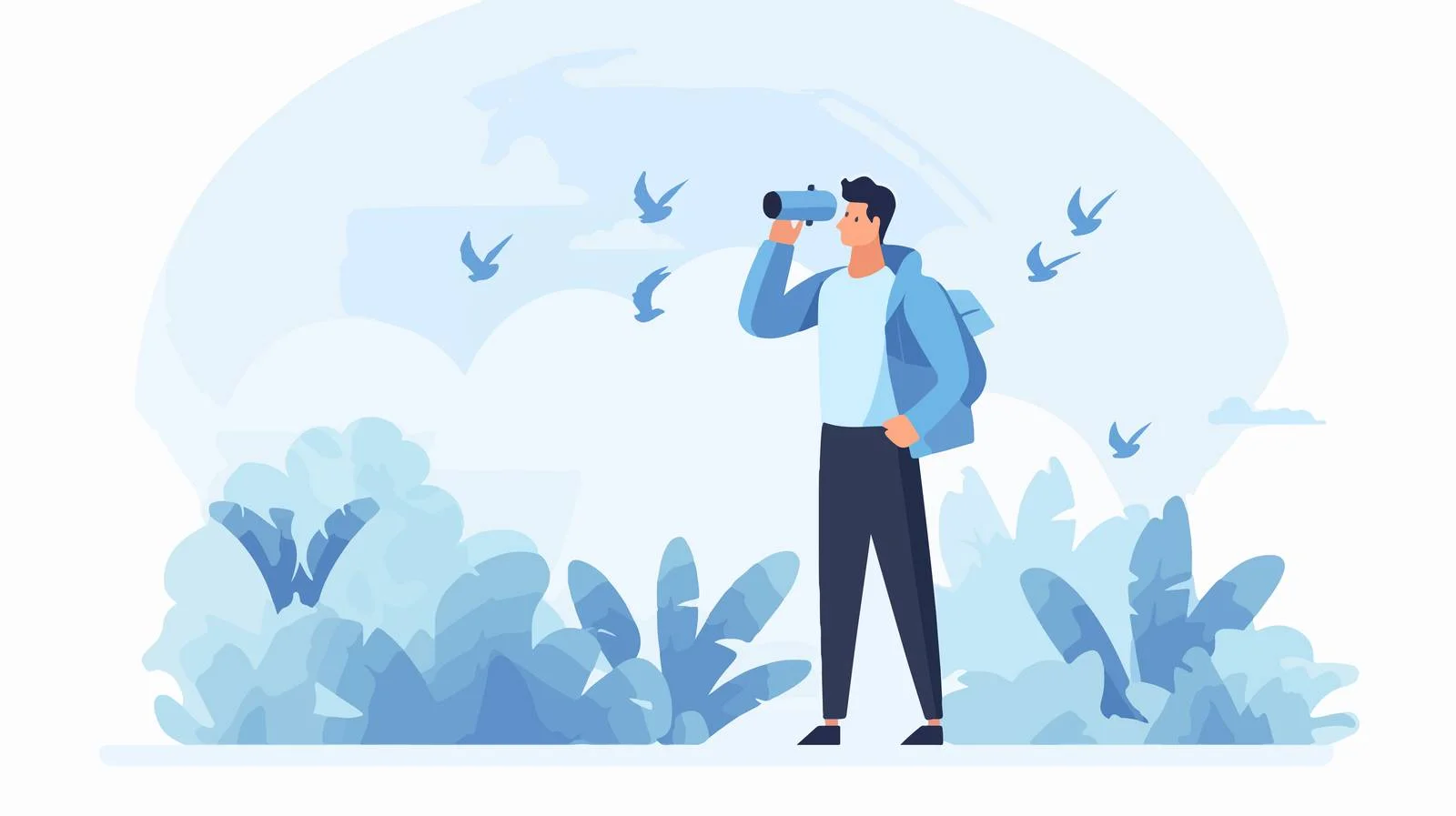 Job Seeker Scanning Job Opportunities Online — free download from Dotvec