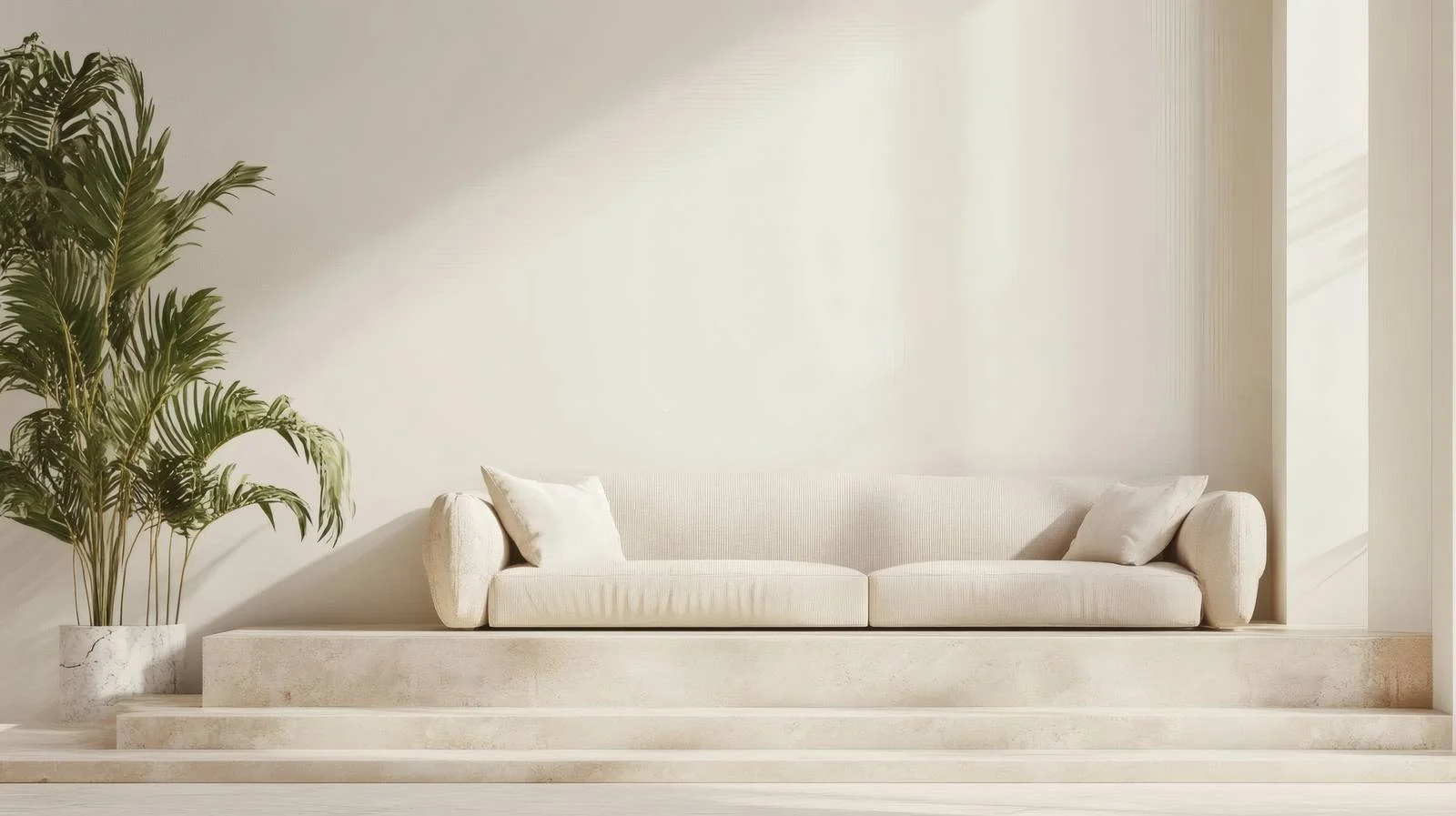 Elegant Beige Marble Living Room with Sofa — free download from Dotvec