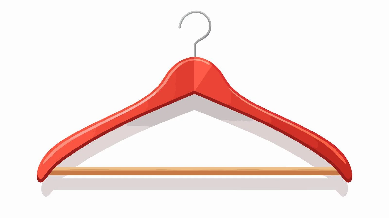 Clear Plastic Clothes Hanger with Hook — free download from Dotvec
