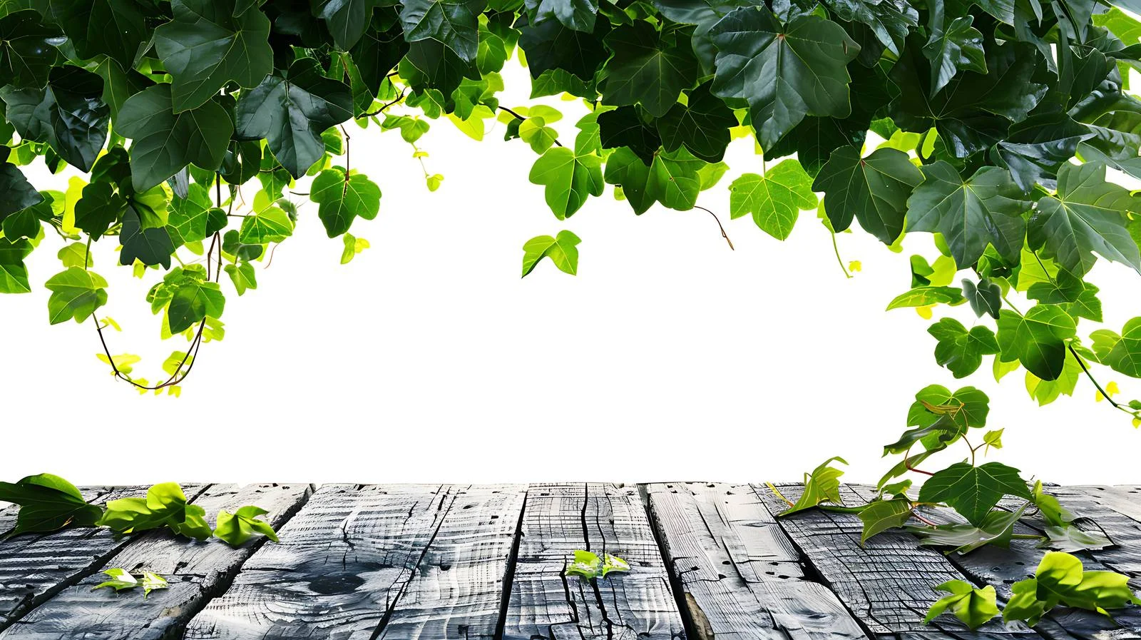 Vintage Wooden Table Against Green Nature — free download from Dotvec