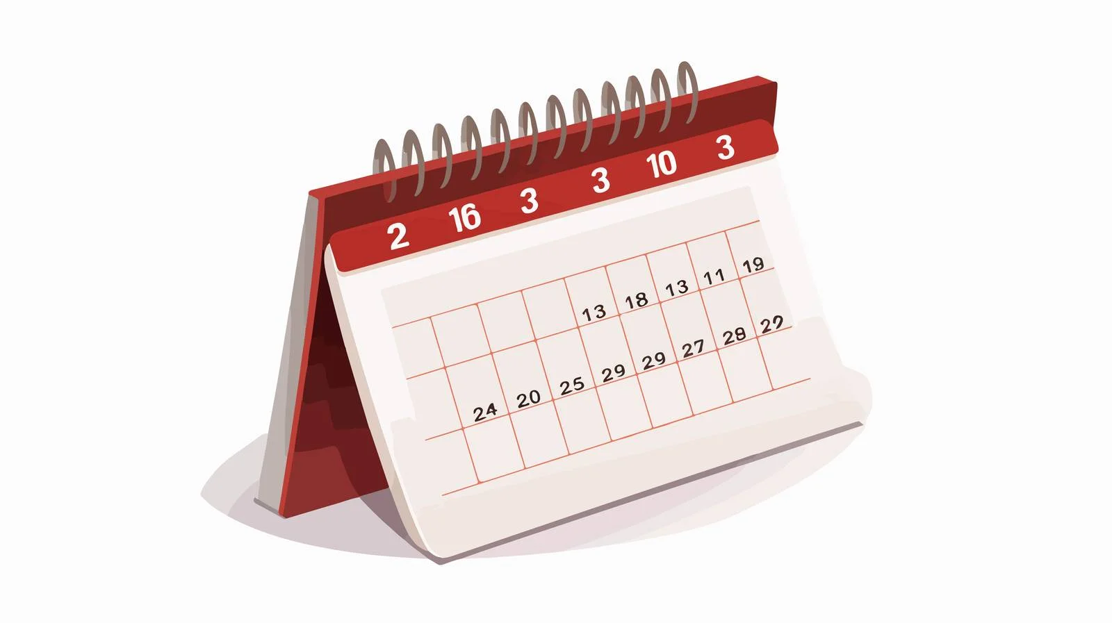 Empty Calendar Replica for Date Input — free download from Dotvec