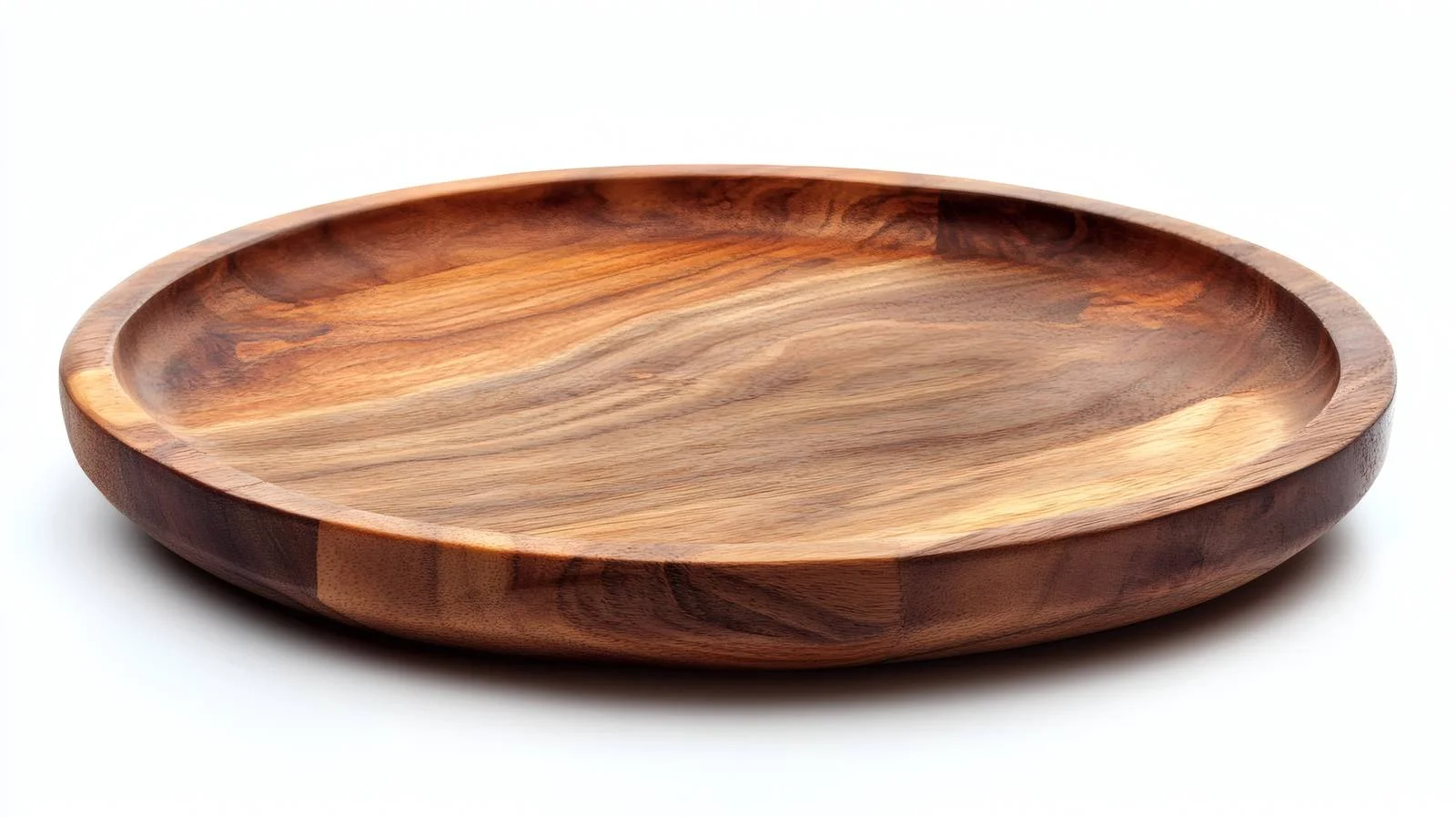 Round Wooden Platter on White Background — free download from Dotvec