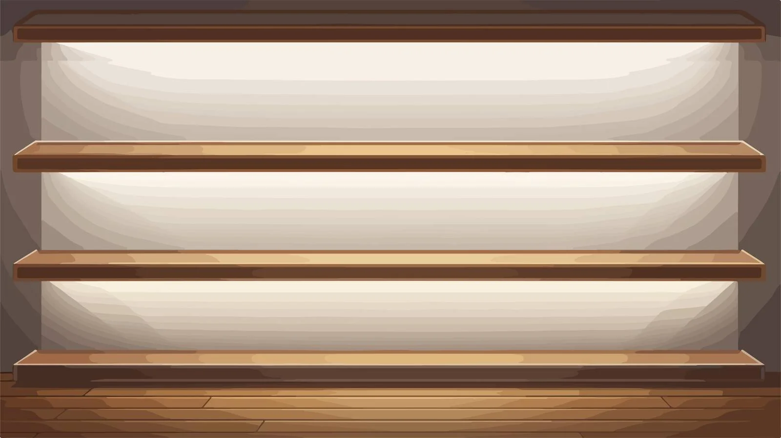 Illuminated Empty Shelves — free download from Dotvec